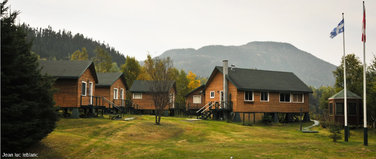 The main camp at the junction of the Moisie and Nipissis rivers